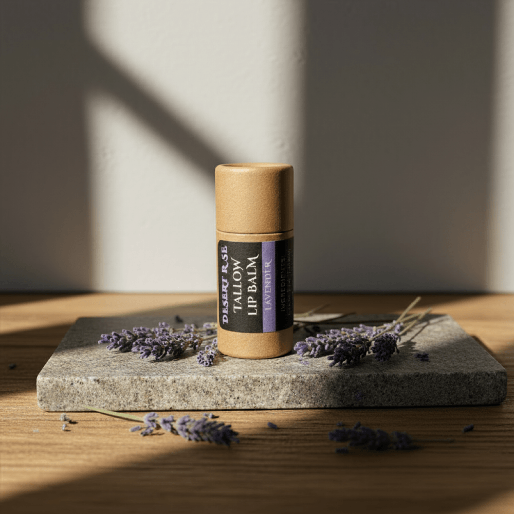 Tallow lip balm — Desert Rose Tallow - Lavender