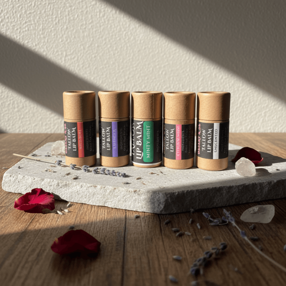 Tallow lip balms — Desert Rose Tallow
